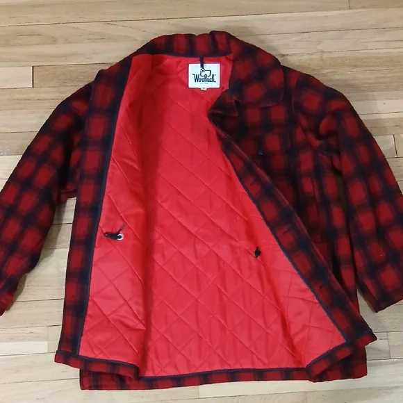 Woolrich Men's Classic Red and Black Checkered Jacket - Picture 4 of 13